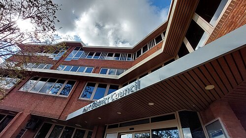 Wide angle view of Hart Council Offices